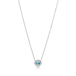 Tiffany & Co. Tiffany Soleste® pendant in platinum with an aquamarine. | ^ Necklaces & Pendants|Gifts for Her