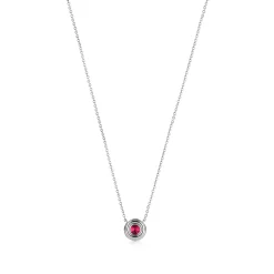 Tiffany & Co. Tiffany Soleste® pendant in platinum with a ruby and diamonds. | ^ Necklaces & Pendants|Platinum Jewelry
