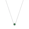 Tiffany & Co. Tiffany Soleste® pendant in platinum with diamonds and an emerald. | ^ Necklaces & Pendants|Platinum Jewelry