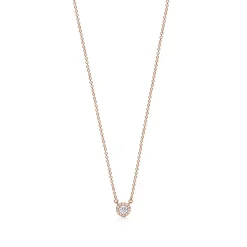 Tiffany & Co. Tiffany Soleste® pendant in 18k rose gold with diamonds. | ^ Necklaces & Pendants|Rose Gold Jewelry