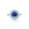 Tiffany & Co. Tiffany Soleste® ring in platinum with a .70-carat tanzanite and diamonds. | ^ Rings|Platinum Jewelry