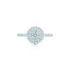 Tiffany & Co. Tiffany Soleste® ring in platinum with round brilliant diamonds. | ^ Platinum Jewelry|Diamond Jewelry