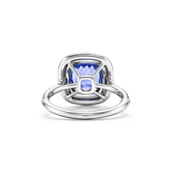 Tiffany & Co. Tiffany Soleste ring in platinum with diamonds and a tanzanite. | ^ Rings|Platinum Jewelry