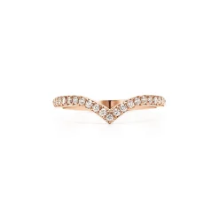Tiffany & Co. Tiffany Soleste V ring in 18k rose gold with diamonds. | ^Women Rings|Gifts for Her