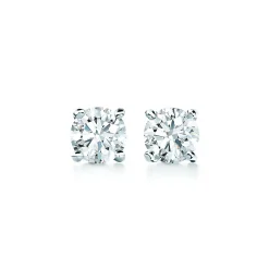 Tiffany & Co. Tiffany Solitaire Diamond Stud Earrings in Platinum | ^ Earrings|Diamond Jewelry