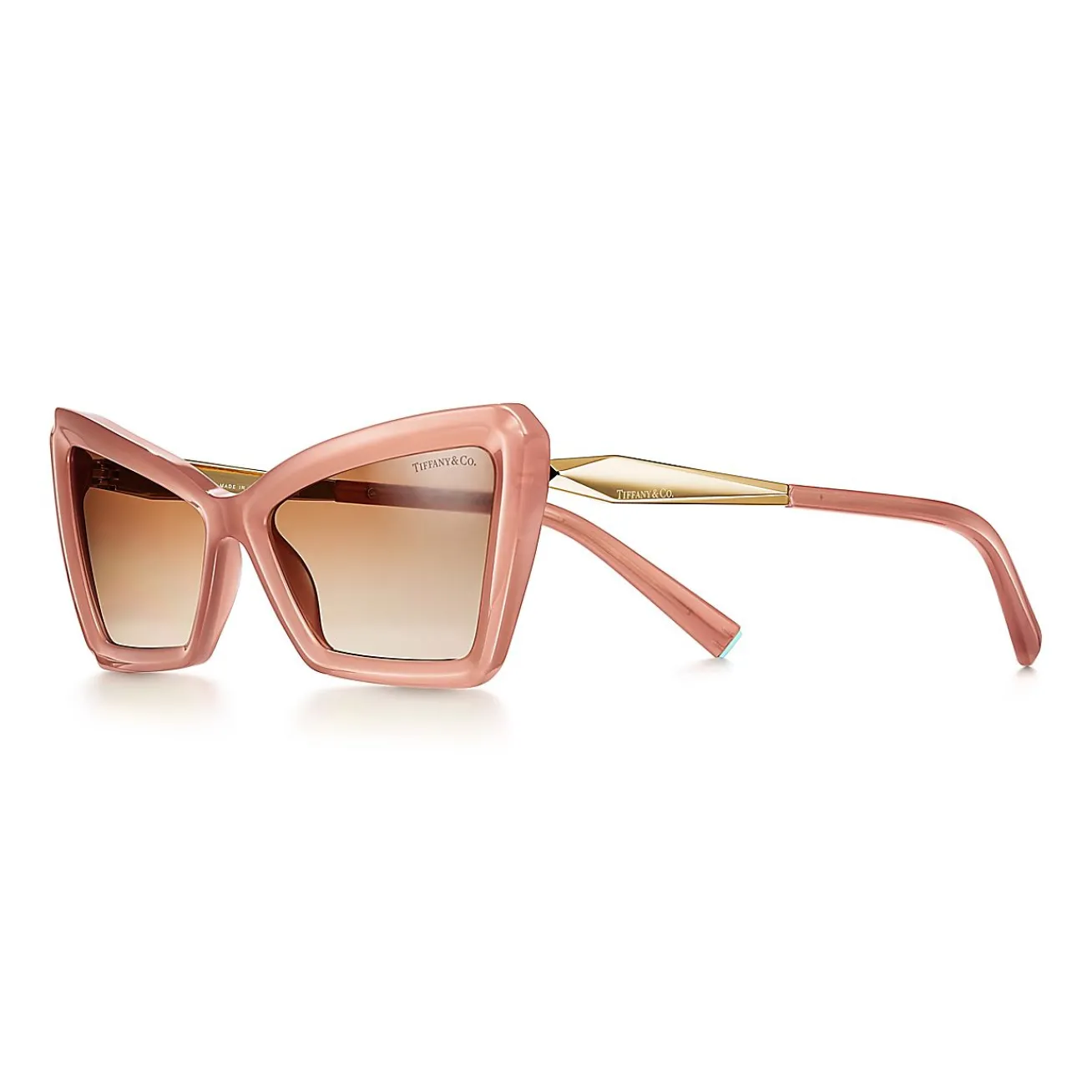 Tiffany & Co. Tiffany Sunglasses in Gold Opal Acetate with Yellow Lenses | ^Women Sunglasses|Women's Accessories