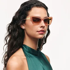 Tiffany & Co. Tiffany Sunglasses in Gold Opal Acetate with Yellow Lenses | ^Women Sunglasses|Women's Accessories