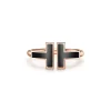 Tiffany & Co. Tiffany T black onyx wire ring in 18k rose gold. | ^ Rings|Rose Gold Jewelry
