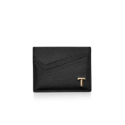 Tiffany & Co. Tiffany T Card Case in Black Leather | ^Women Him|Gifts for Him