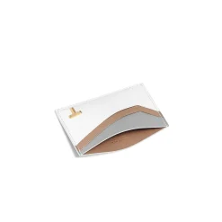 Tiffany & Co. Tiffany T Card Case in Taupe Colorblock Leather | ^Women Business Gifts|Small Leather Goods