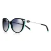 Tiffany & Co. Tiffany T Cat Eye Sunglasses in Black Acetate with Tiffany Blue® Enamel | ^ Tiffany T|Sunglasses
