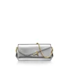 Tiffany & Co. Tiffany T Clutch in Silver-colored Leather on a Chain | ^Women Bags|Women's Accessories