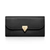 Tiffany & Co. Tiffany T Deco Continental Wallet in Black Leather | ^Women Small Leather Goods|Women's Accessories
