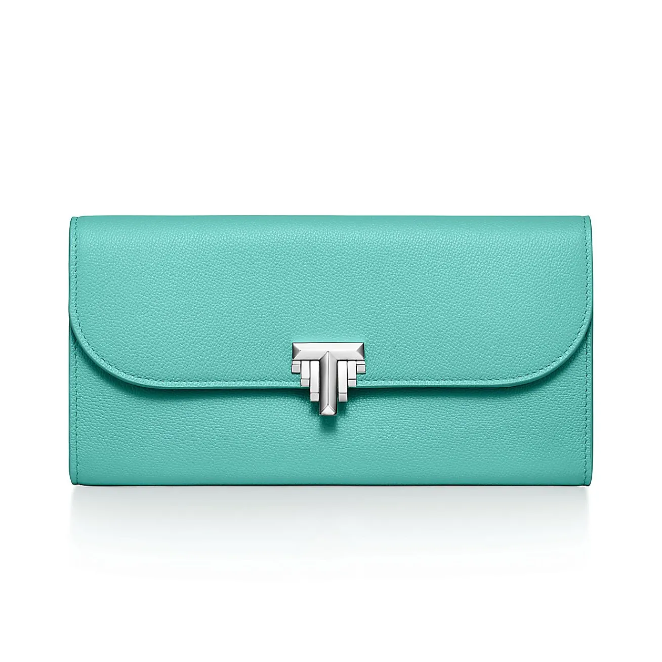 Tiffany & Co. Tiffany T Deco Continental Wallet in Tiffany Blue® Leather | ^Women Small Leather Goods|Women's Accessories