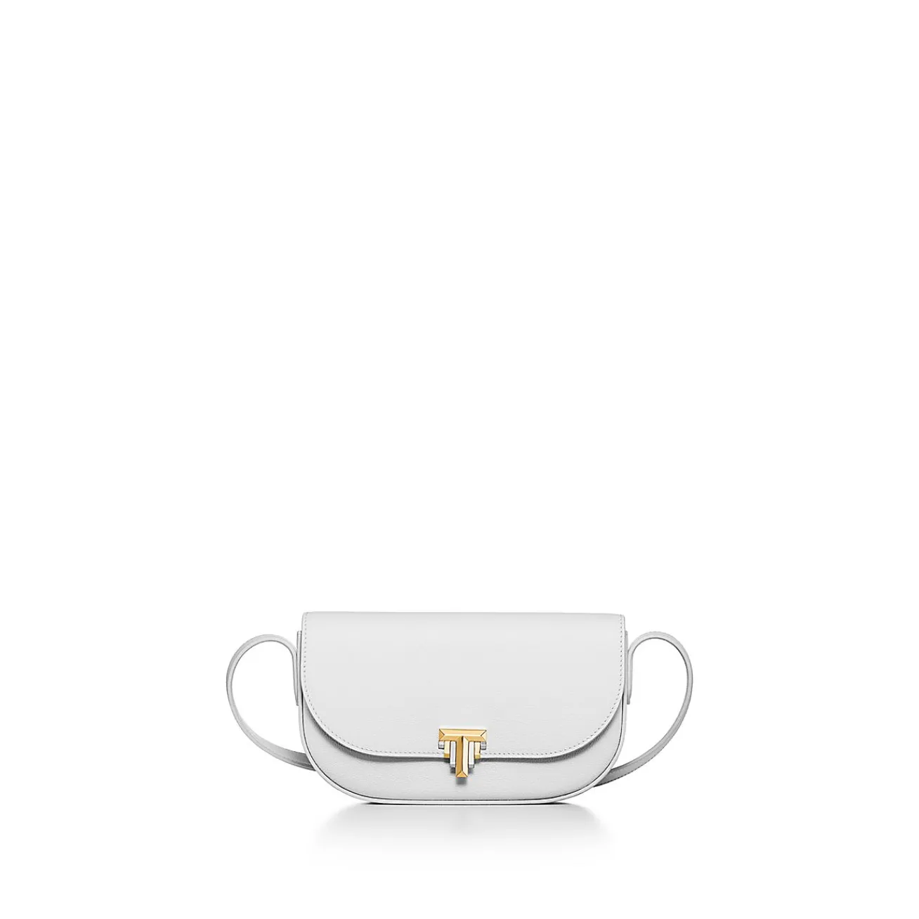 Tiffany & Co. Tiffany T Deco Crossbody Wallet in White Calf Leather | ^Women Small Leather Goods|Women's Accessories