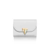 Tiffany & Co. Tiffany T Deco Small Wallet in White Leather | ^Women Small Leather Goods|Women's Accessories