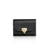 Tiffany & Co. Tiffany T Deco Small Wallet in Black Leather | ^Women Small Leather Goods|Women's Accessories