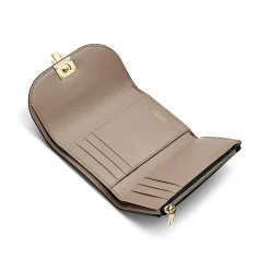 Tiffany & Co. Tiffany T Deco Small Wallet in Black Leather | ^Women Small Leather Goods|Women's Accessories