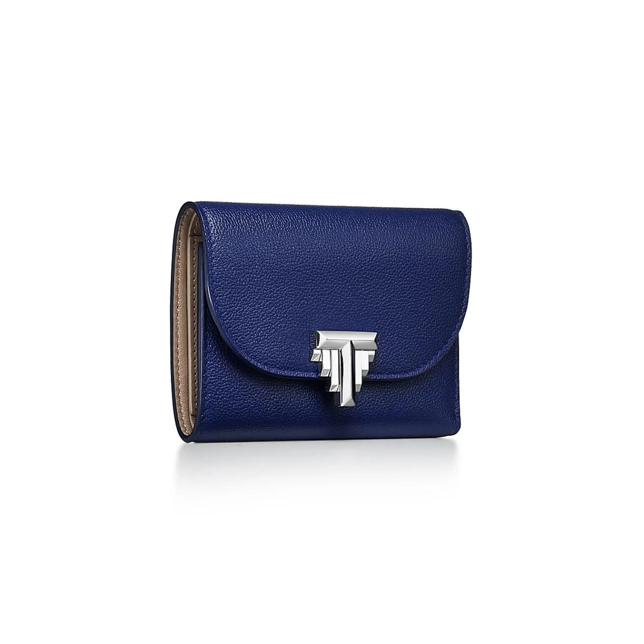 Tiffany & Co. Tiffany T Deco Small Wallet in Sapphire Blue Leather | ^Women Small Leather Goods|Women's Accessories