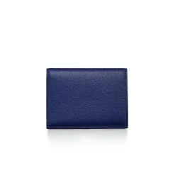 Tiffany & Co. Tiffany T Deco Small Wallet in Sapphire Blue Leather | ^Women Small Leather Goods|Women's Accessories