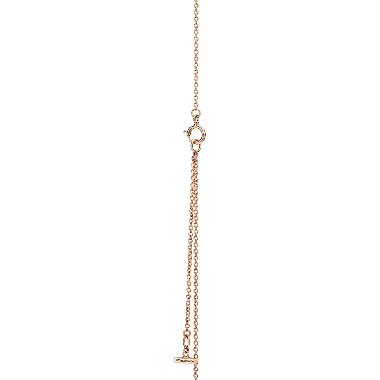 Tiffany & Co. Tiffany T diamond and black onyx circle pendant in 18k rose gold. | ^ Necklaces & Pendants|Men's Jewelry