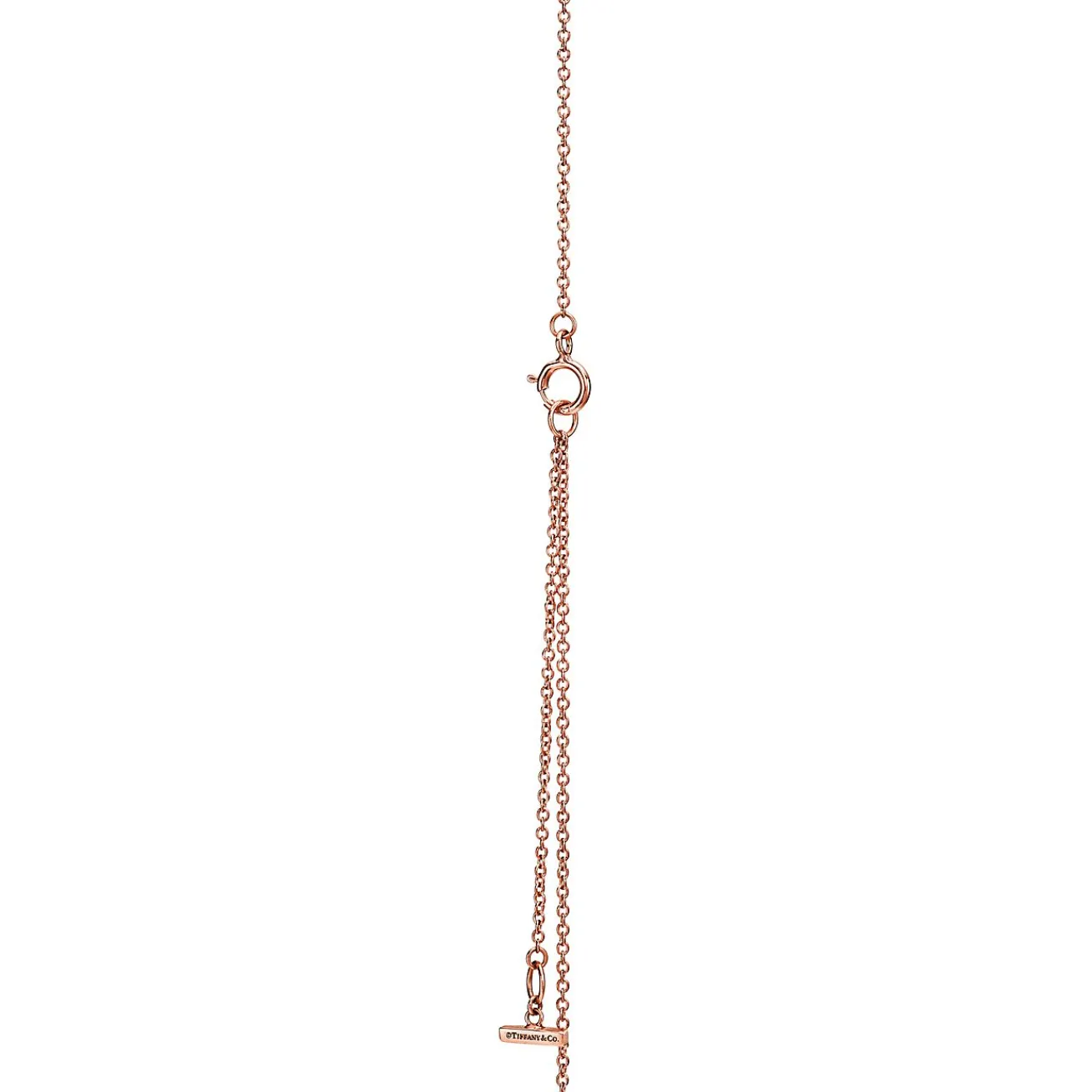 Tiffany & Co. Tiffany T diamond and black onyx circle pendant in 18k rose gold, small. | ^ Necklaces & Pendants|Men's Jewelry