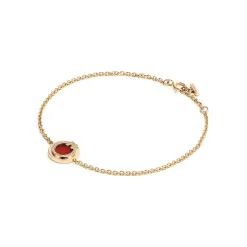 Tiffany & Co. Tiffany T diamond and carnelian circle bracelet in 18k gold, medium-large. | ^ Bracelets|Gold Jewelry