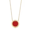 Tiffany & Co. Tiffany T diamond and carnelian circle pendant in 18k gold. | ^ Necklaces & Pendants|Gold Jewelry
