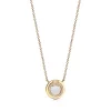 Tiffany & Co. Tiffany T diamond and mother-of-pearl circle pendant in 18k gold, small. | ^ Necklaces & Pendants|Gold Jewelry