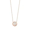 Tiffany & Co. Tiffany T diamond and mother-of-pearl circle pendant in 18k rose gold. | ^ Necklaces & Pendants|Gifts for Her