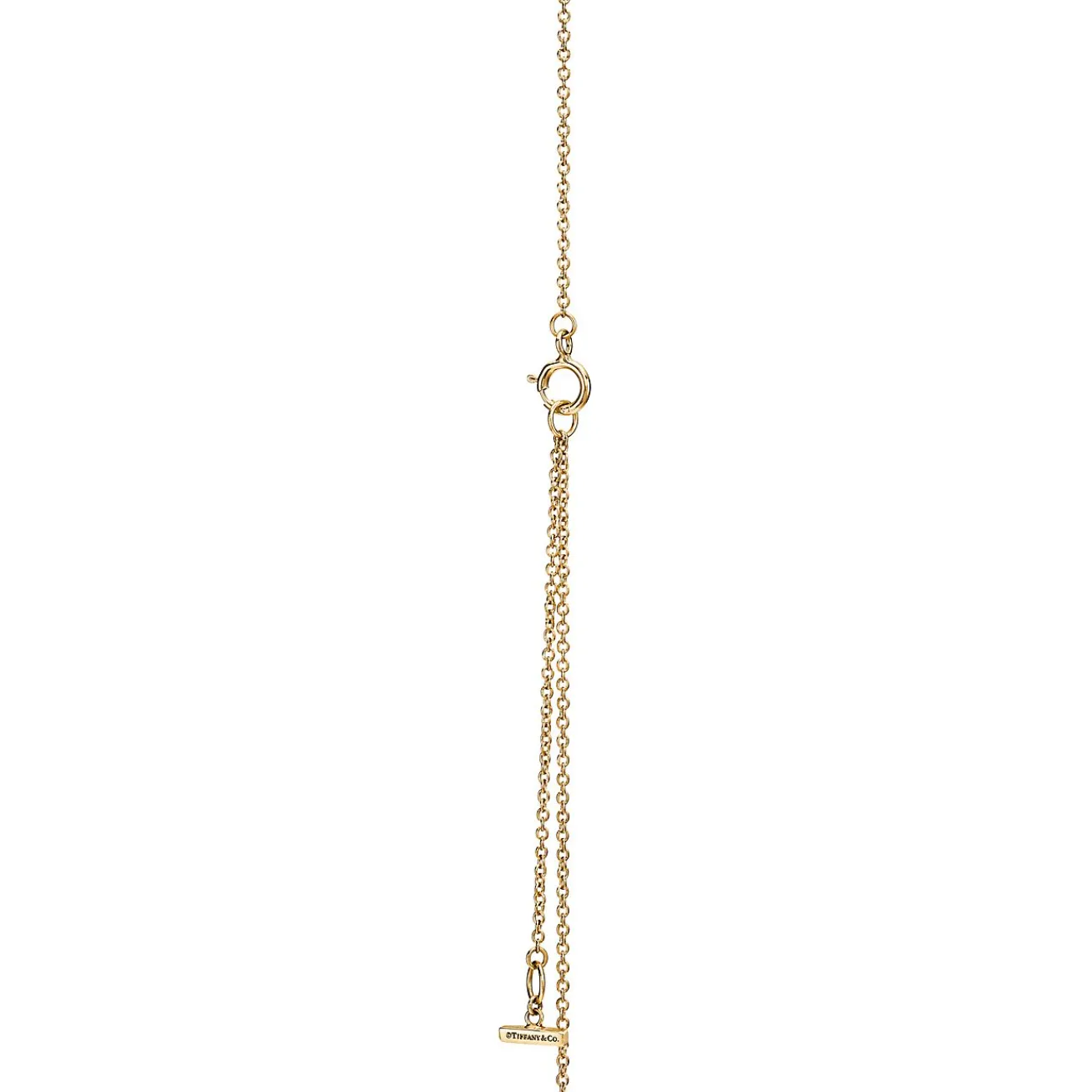 Tiffany & Co. Tiffany T diamond and mother-of-pearl circle pendant in 18k gold. | ^ Necklaces & Pendants|Gold Jewelry