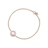 Tiffany & Co. Tiffany T diamond and mother-of-pearl circle bracelet in 18k rose gold. | ^ Bracelets|Rose Gold Jewelry