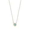 Tiffany & Co. Tiffany T diamond and turquoise circle pendant in 18k gold, small. | ^ Necklaces & Pendants|Gold Jewelry