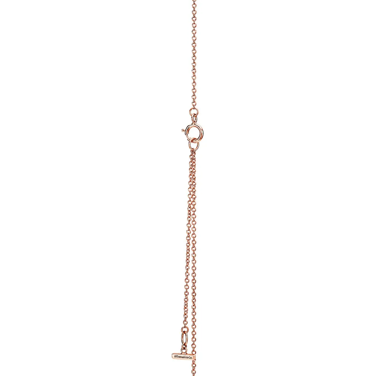 Tiffany & Co. Tiffany T diamond and turquoise circle pendant in 18k rose gold. | ^ Necklaces & Pendants|Rose Gold Jewelry