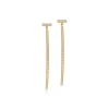 Tiffany & Co. Tiffany T diamond bar earrings in 18k gold. | ^ Earrings|Gold Jewelry