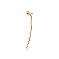 Tiffany & Co. Tiffany T diamond bar earrings in 18k gold. | ^ Earrings|Gold Jewelry