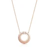 Tiffany & Co. Tiffany T diamond circle pendant in 18k rose gold. | ^ Necklaces & Pendants|Rose Gold Jewelry