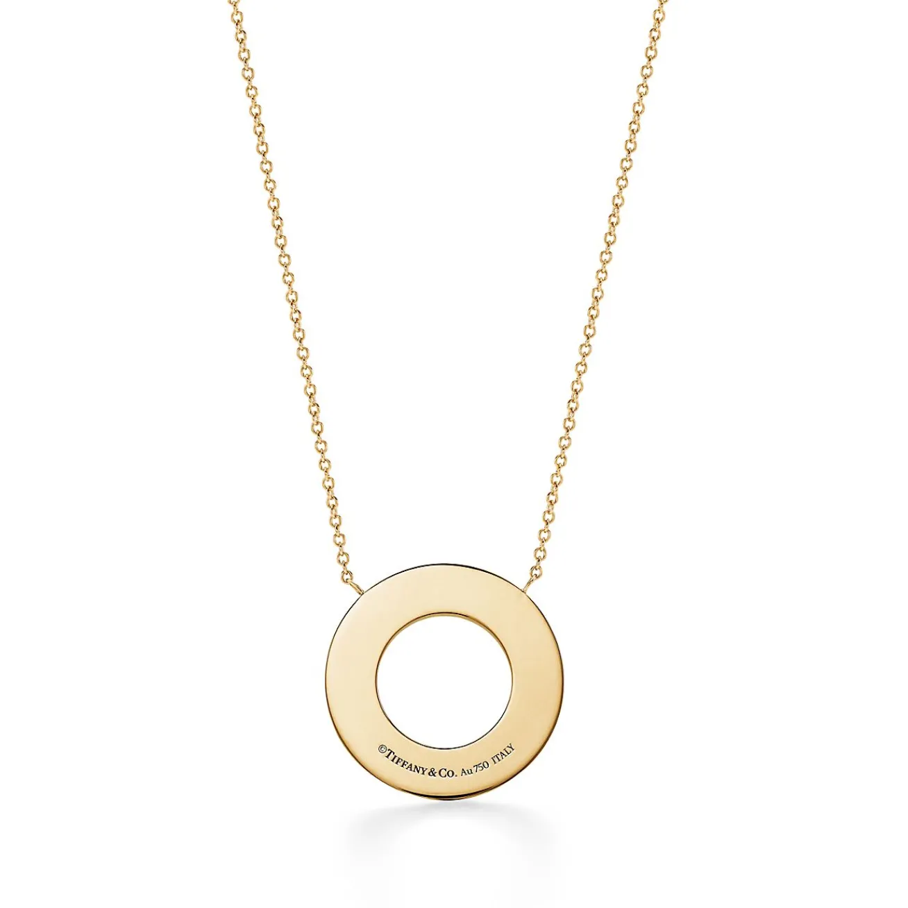 Tiffany & Co. Tiffany T diamond circle pendant in 18k rose gold. | ^ Necklaces & Pendants|Rose Gold Jewelry