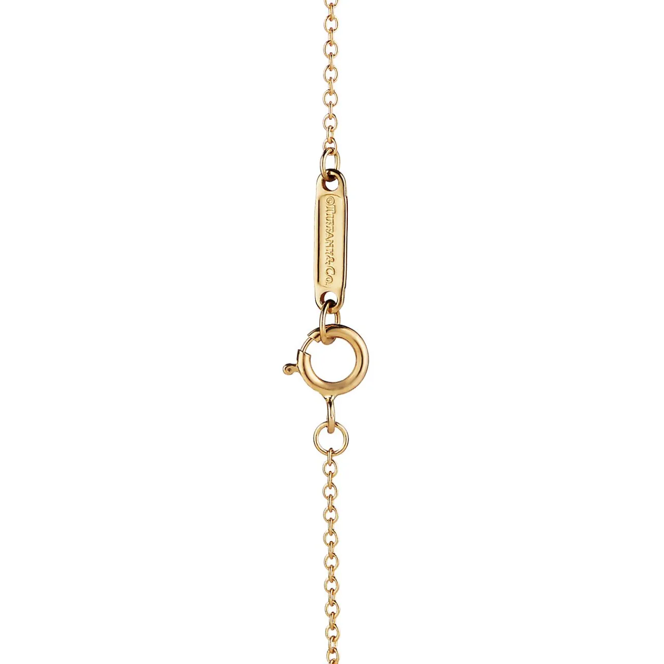 Tiffany & Co. Tiffany T diamond circle pendant in 18k gold. | ^ Necklaces & Pendants|Gold Jewelry