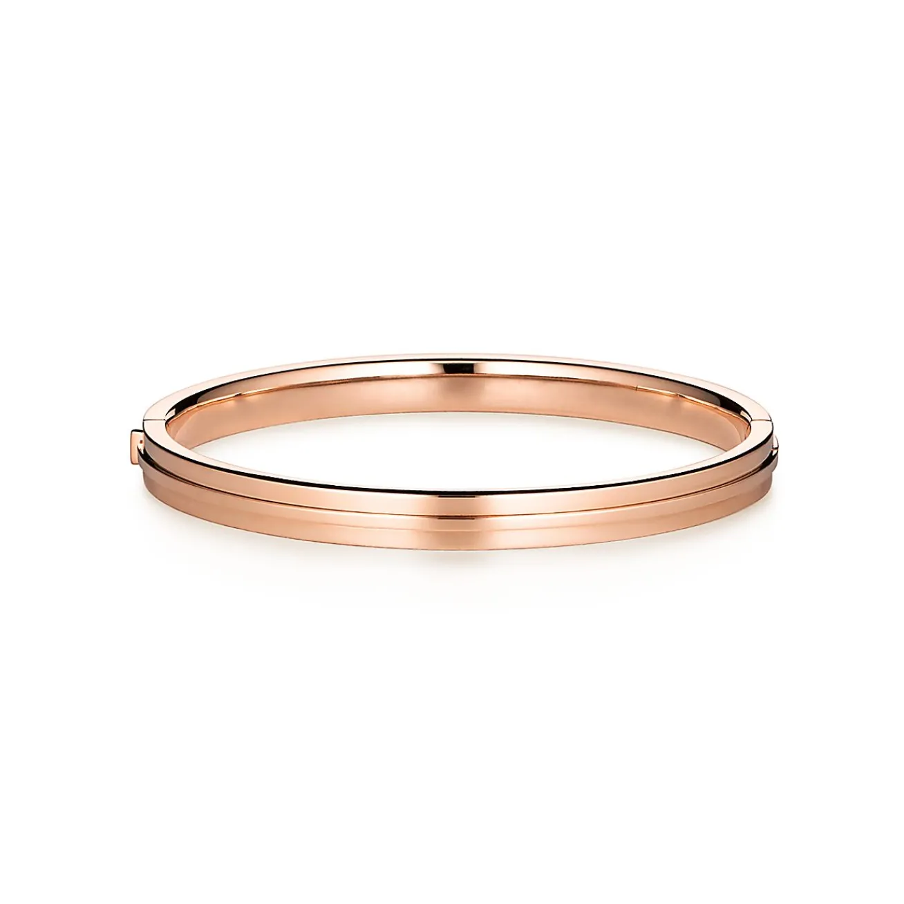 Tiffany & Co. Tiffany T diamond hinged bangle in 18k rose gold, small. | ^ Bracelets|Rose Gold Jewelry