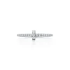 Tiffany & Co. Tiffany T diamond wire band ring in 18k white gold. | ^ Rings|Men's Jewelry