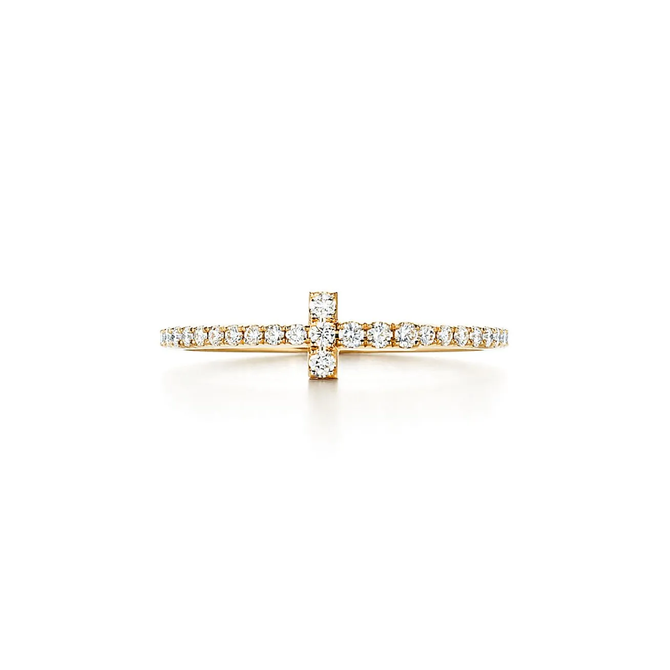 Tiffany & Co. Tiffany T diamond wire band ring in 18k gold. | ^ Rings|Men's Jewelry