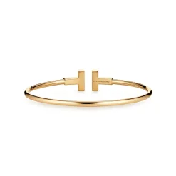 Tiffany & Co. Tiffany T diamond wire bracelet in 18k gold, medium. | ^ Bracelets|Men's Jewelry
