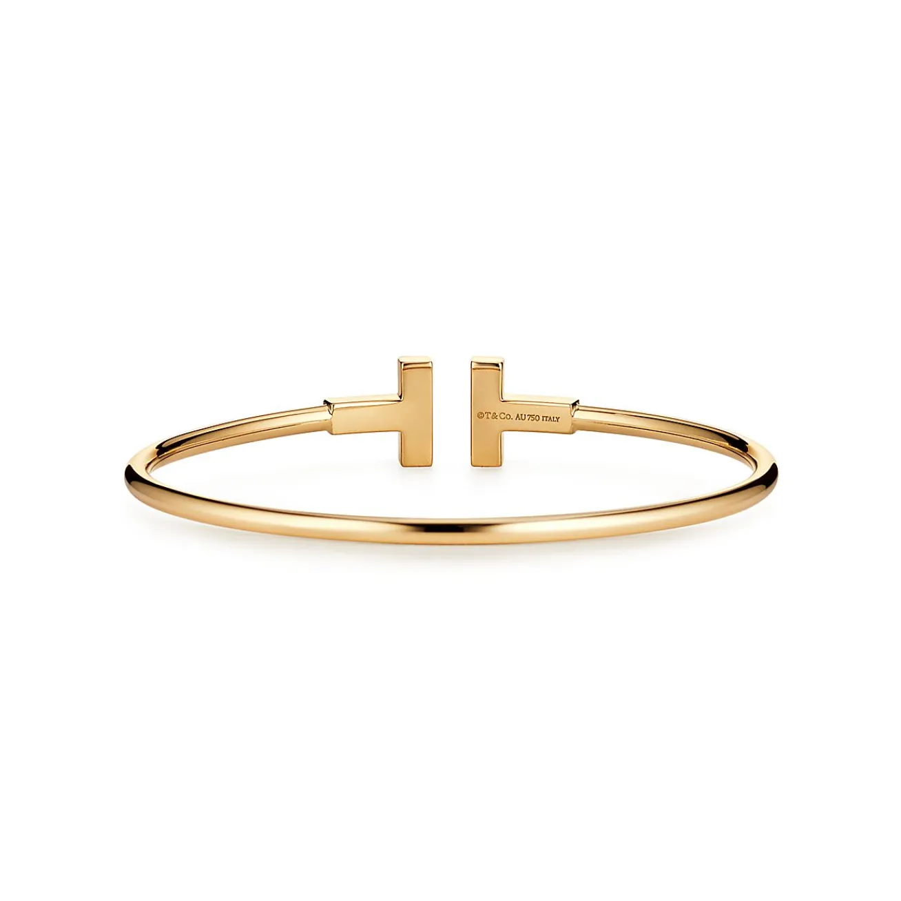 Tiffany & Co. Tiffany T diamond wire bracelet in 18k gold, medium. | ^ Bracelets|Men's Jewelry