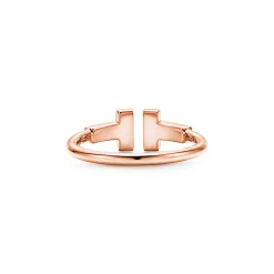Tiffany & Co. Tiffany T diamond wire ring in 18k rose gold. | ^ Rings|Men's Jewelry