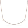 Tiffany & Co. Tiffany T extra large smile pendant in 18k rose gold with diamonds. | ^ Necklaces & Pendants|Men's Jewelry
