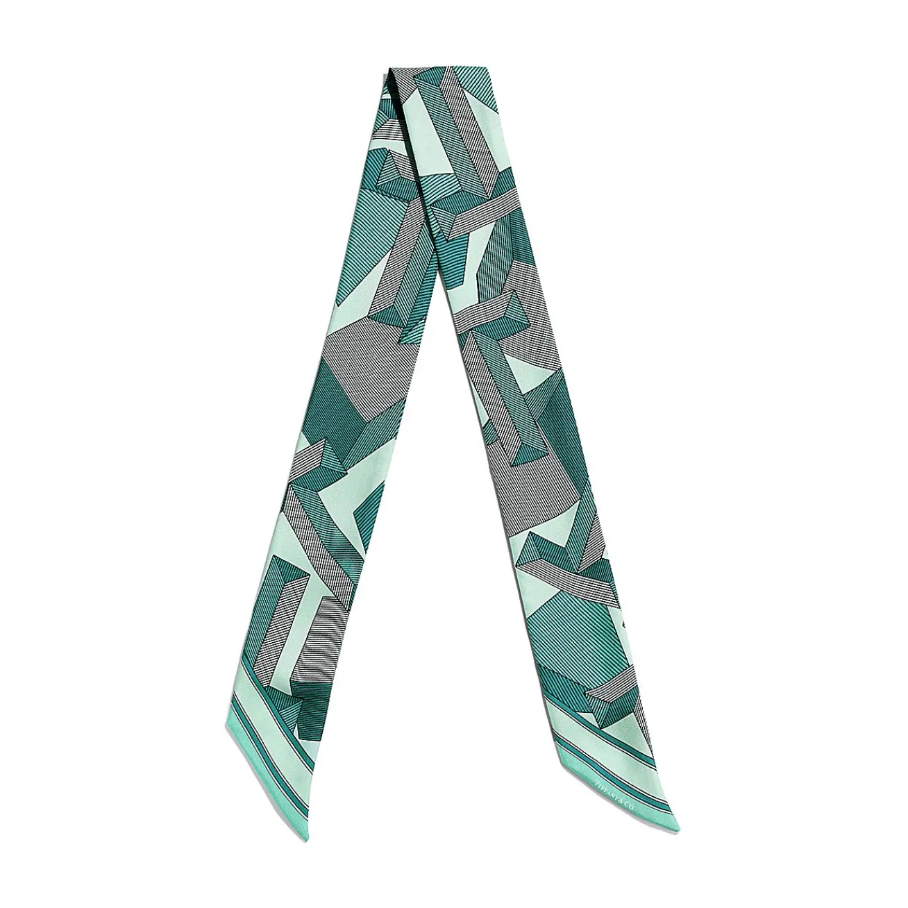 Tiffany & Co. Tiffany T Giant T Ribbon Scarf in Tiffany Blue® Silk | ^Women Tiffany Blue® Gifts|Scarves & Stoles