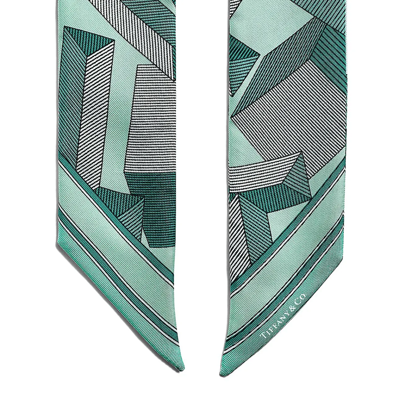 Tiffany & Co. Tiffany T Giant T Ribbon Scarf in Tiffany Blue® Silk | ^Women Tiffany Blue® Gifts|Scarves & Stoles