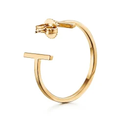Tiffany & Co. Tiffany T hoop earrings in 18k gold, medium. | ^ Earrings|Gifts for Her
