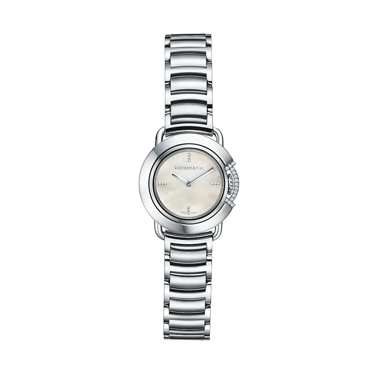 Tiffany & Co. Tiffany T Limited-edition 25 mm Round Watch in Stainless Steel | ^Women Fine Watches|Gifts for Her